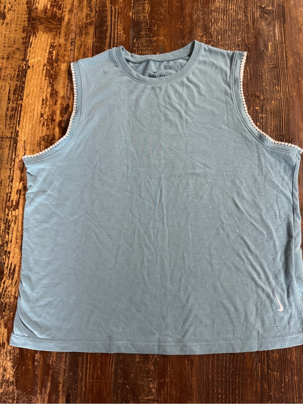 Nike Women's Light Sky Blue Sleeveless Tank Top